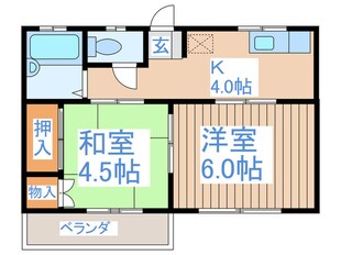 コ－ポニュ－ハッピ－の物件間取画像